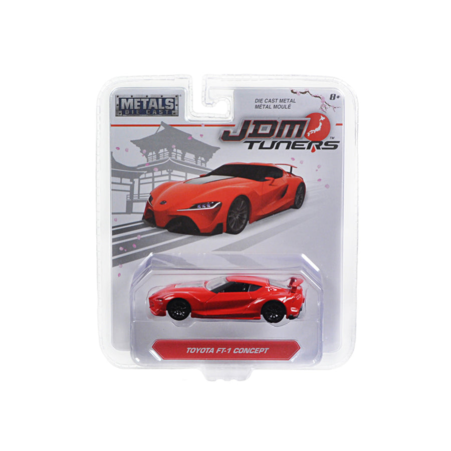 Toyota Ft-1 Concept Red Jdm Tuners 1/64 Diecast Model Car By Jada 14036-toy