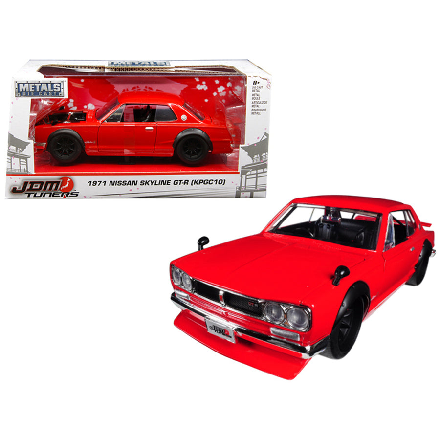 1971 Nissan Skyline Gt-r Red (kpgc10) Jdm Tuners 1/24 Diecast Model Car By Jada 30004