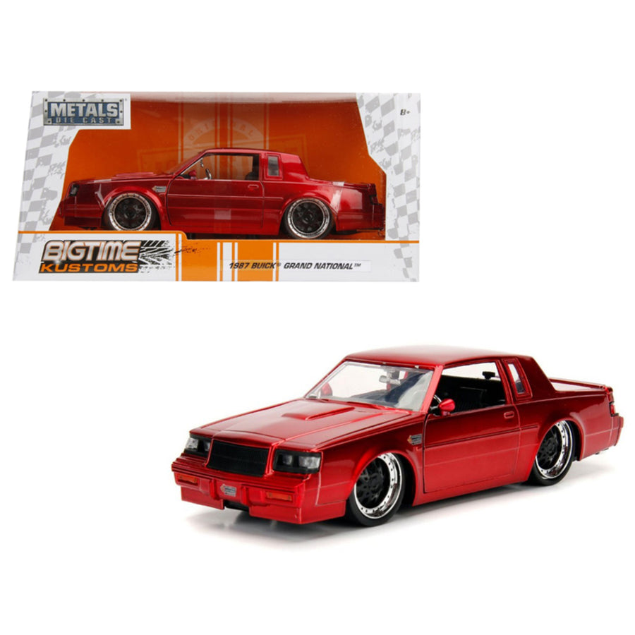 1987 Buick Grand National Candy Red 1/24 Diecast Model Car By Jada 30343
