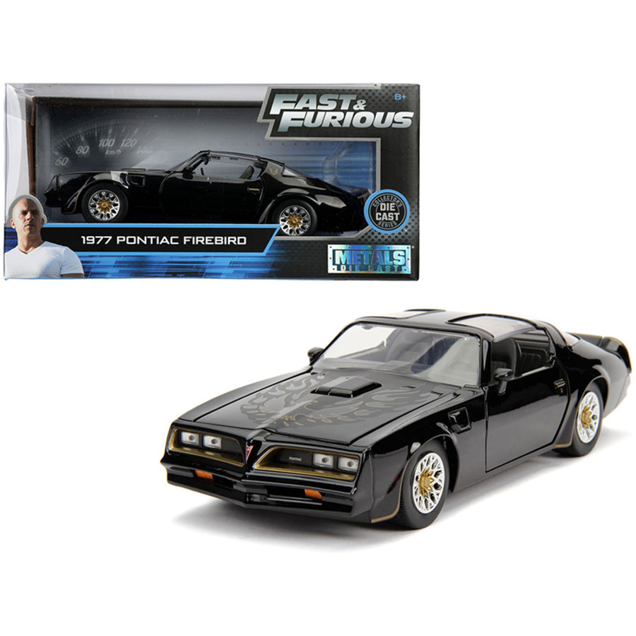 Tego’s 1977 Pontiac Firebird Black Fast & Furious Movie 1/24 Diecast Model Car By Jada 30756