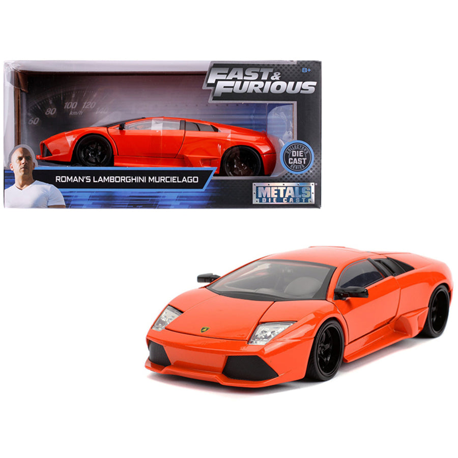 Romans Lamborghini Murcielago Orange Fast & Furious Movie 1/24 Diecast Model Car By Jada 30765