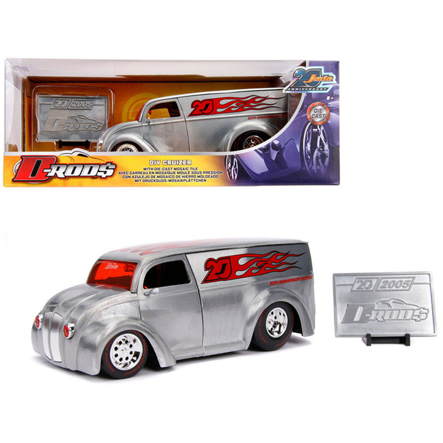 Div Cruizer Van Metal Raw D-rods Jada 20th Anniversary 1/24 Diecast Model Car By Jada 31078