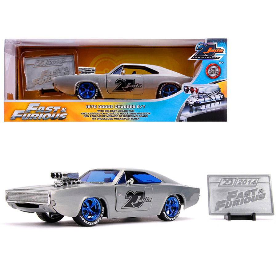 1970 Dodge Charger R/t Raw Metal Fast & Furious Jada 20th Anniversary  1/24 Diecast Model Car By Jada 31092