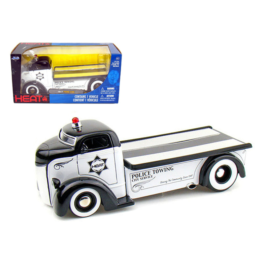 1947 Ford Coe Police Tow Truck 1/24 Diecast Model By Jada 96284pol
