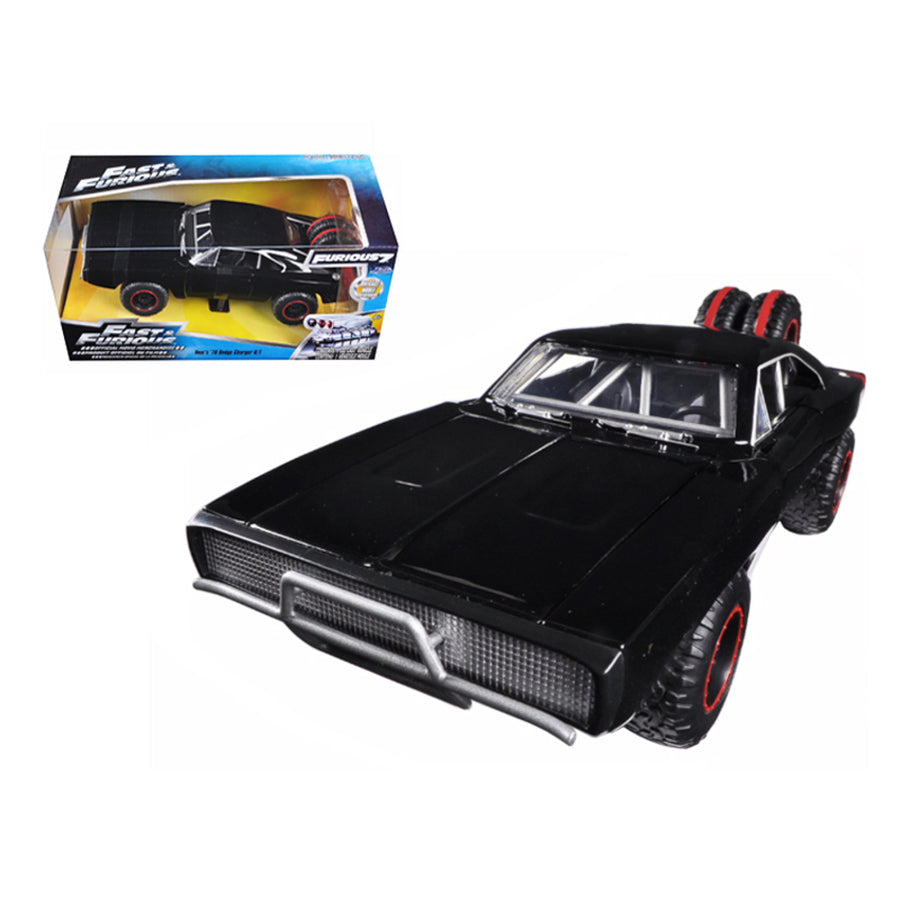 Doms 1970 Dodge Charger R/t Off Road Version Fast & Furious 7 Movie 1/24 Diecast Model Car By Jada 97038