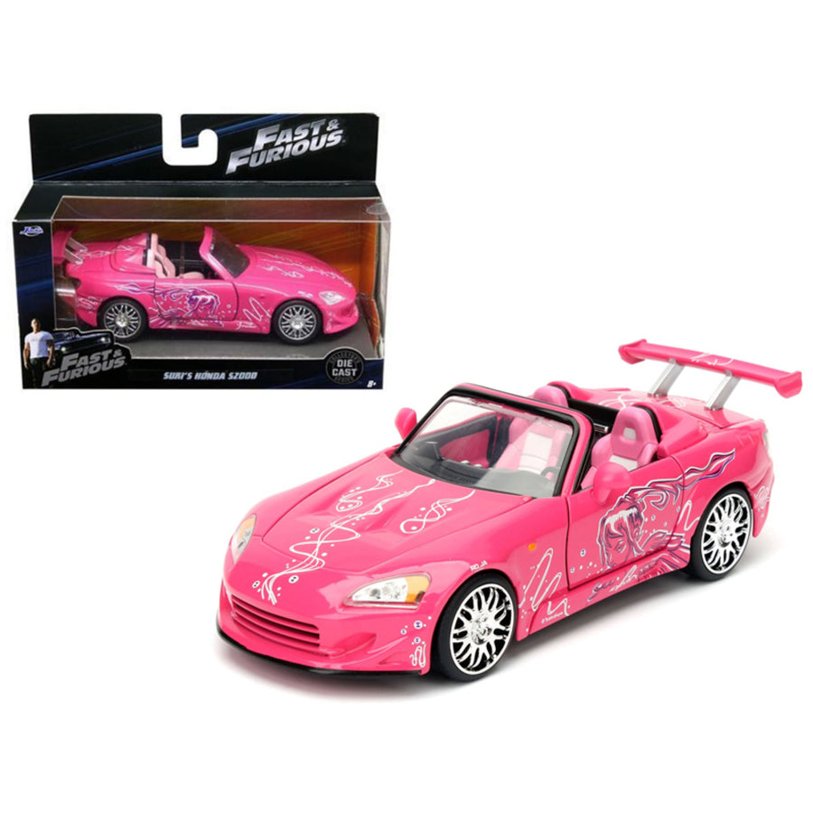 Sukis 2001 Honda S2000 Pink Fast & Furious Movie 1/32 Diecast Model Car By Jada 97610