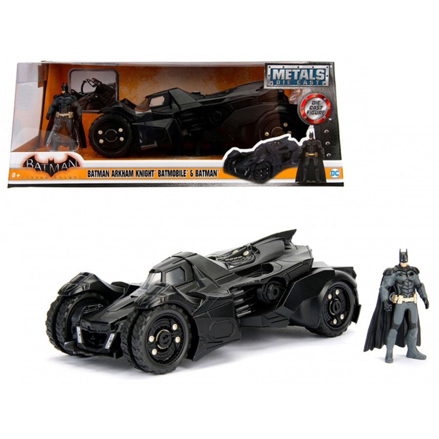 Arkham Knight Batmobile With Batman Diecast Figure 1/24 Diecast Model Car By Jada 98037