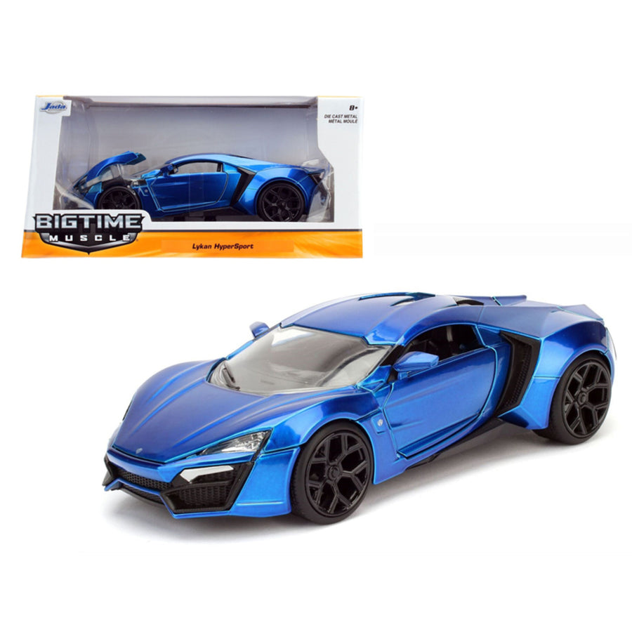 Lykan Hypersport Blue 1/24 Diecast Model Car By Jada 98076