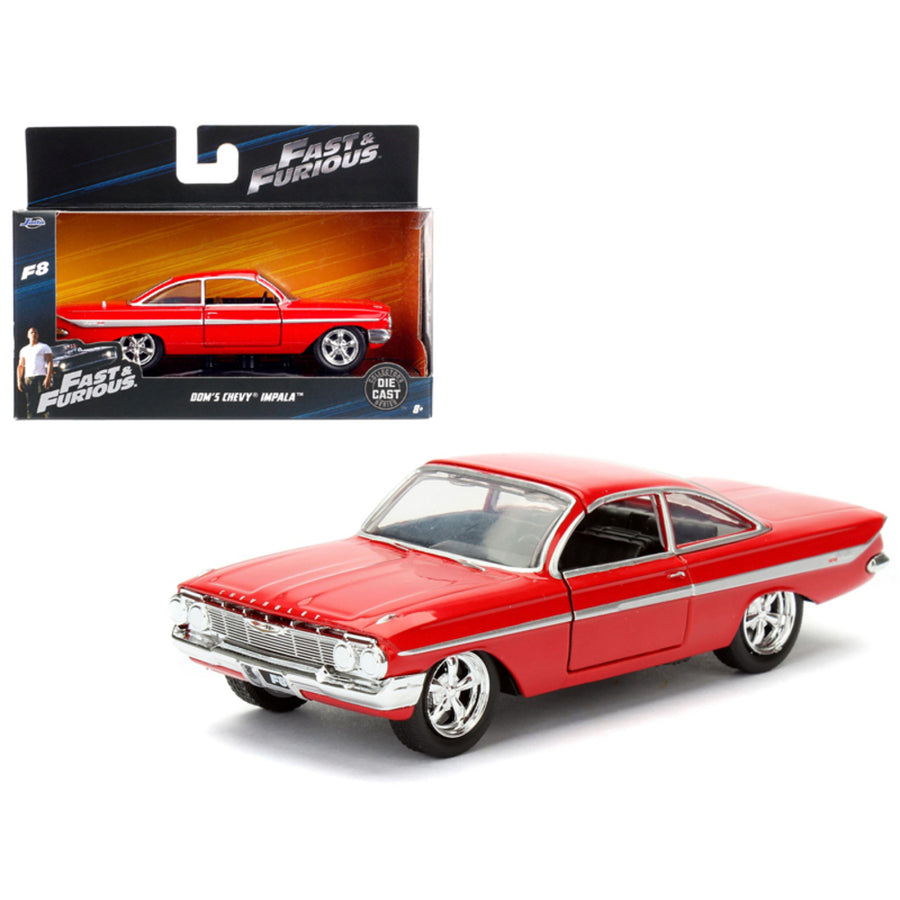 Doms Chevrolet Impala Red Fast & Furious F8 The Fate Of The Furious Movie 1/32 Diecast Model Car  By Jada 98304