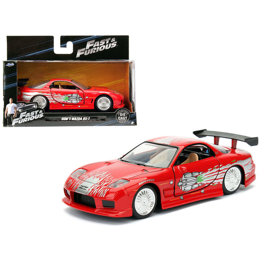 Doms Mazda Rx-7 Red Fast & Furious Movie 1/32 Diecast Model Car By Jada 98377