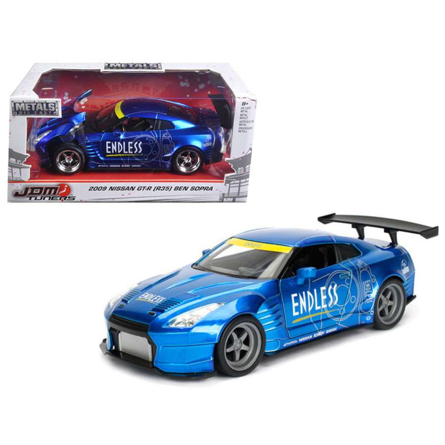 2009 Nissan Gt-r (r35) Ben Sopra Blue Jdm Tuners 1/24 Diecast Model Car  By Jada 98647