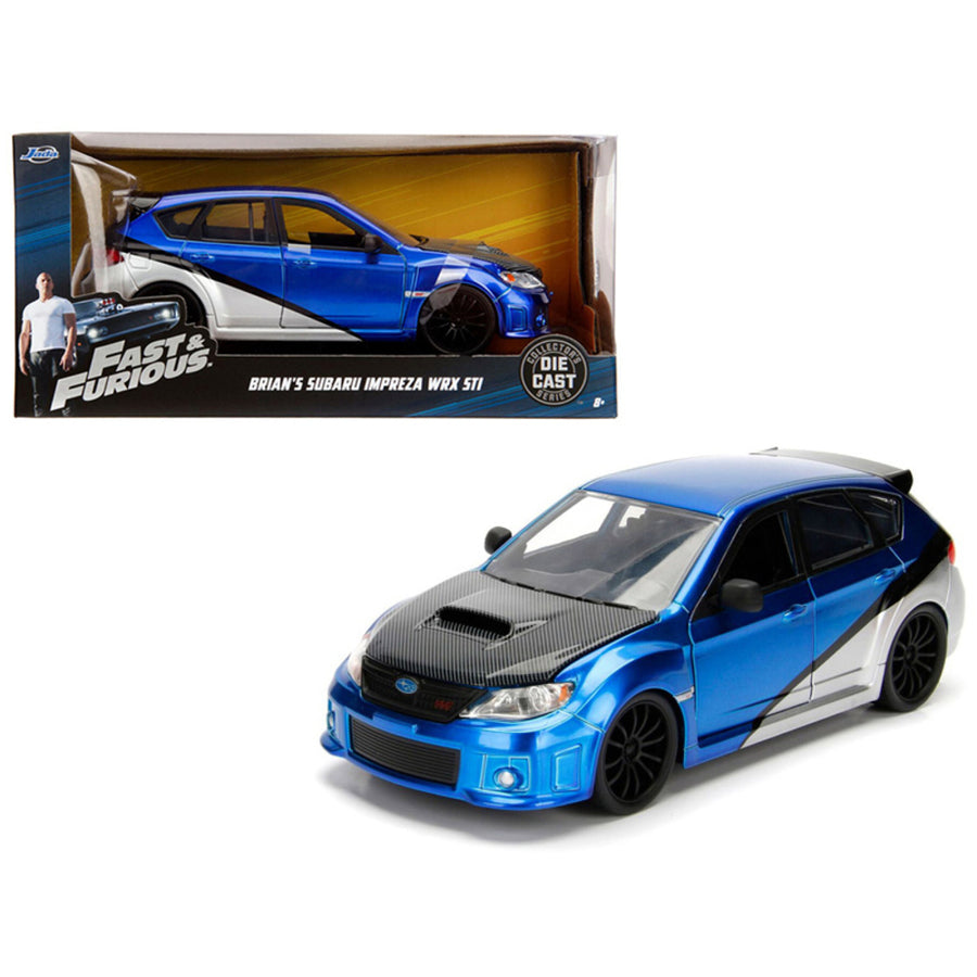 Brians Subaru Impreza Wrx Sti Fast & Furious Movie 1/24 Diecast Model Car By Jada 99514