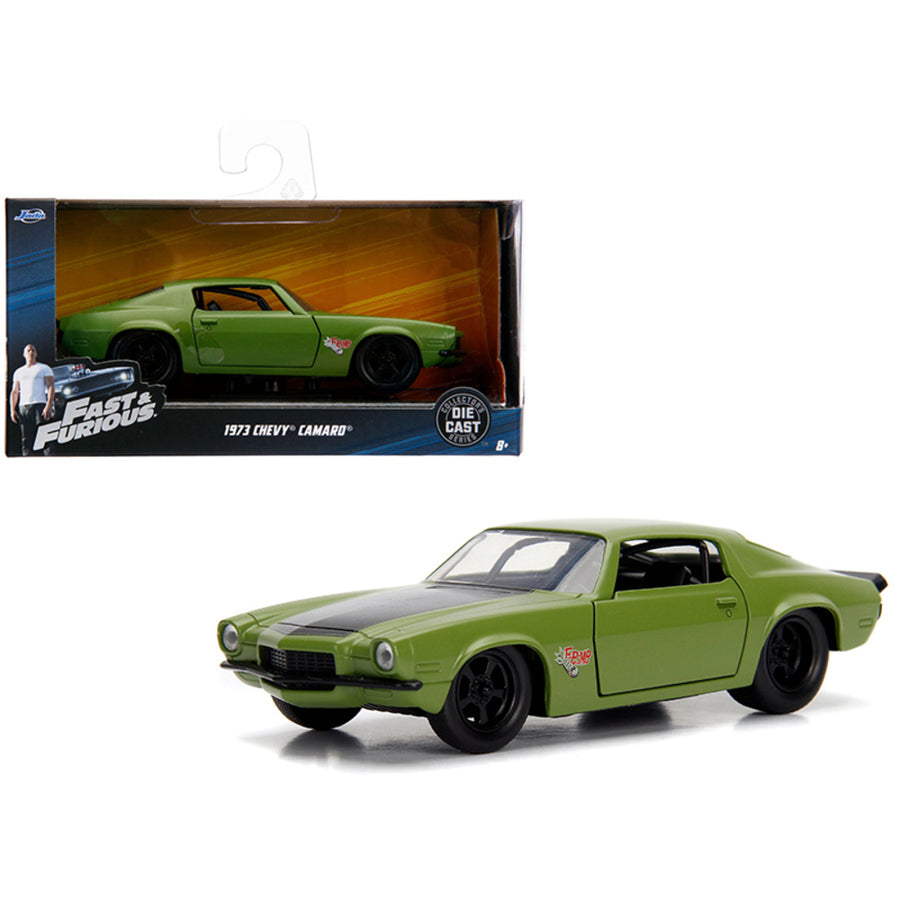 Doms 1973 Chevrolet Camaro F-bomb Green Fast & Furious Movie 1/32 Diecast Model Car By Jada 99521