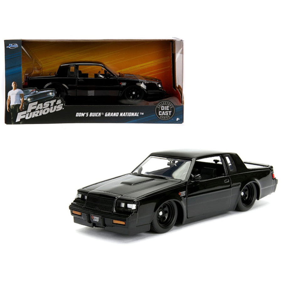 Doms Buick Grand National Black Fast & Furious Movie 1/24 Diecast Model Car By Jada 99539