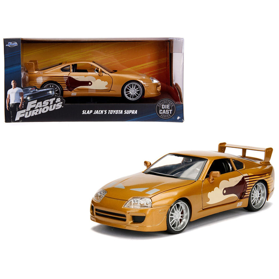 Slap Jacks Toyota Supra Gold Fast & Furious Movie 1/24 Diecast Model Car By Jada 99540