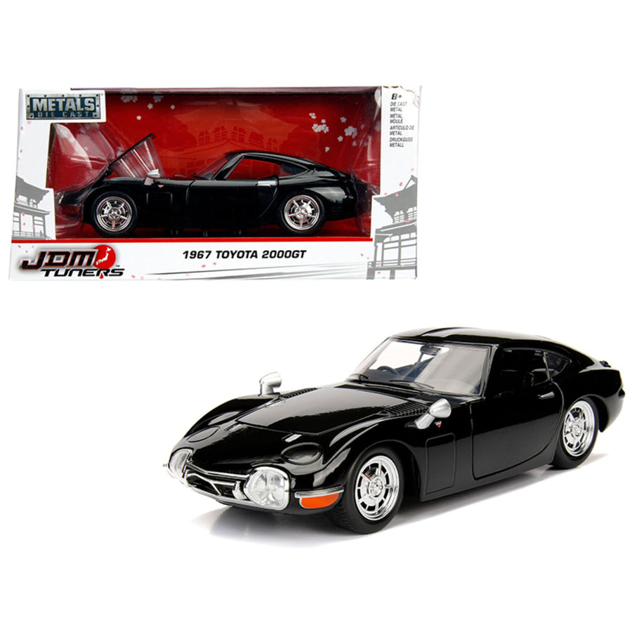 1967 Toyota 2000gt Coupe Black Jdm Tuners 1/24 Diecast Model Car By Jada 99575
