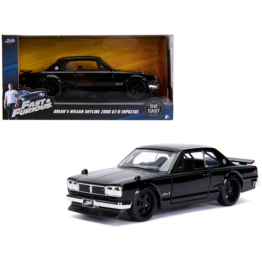 Brians Nissan Skyline 2000 Gt-r (kpgc10) Black Fast & Furious Movie 1/32 Diecast Model Car By Jada 99602