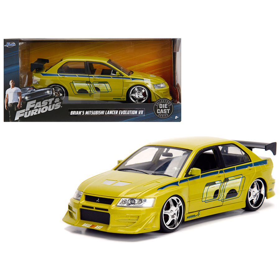 Brians Mitsubishi Lancer Evolution Vii The Fast And The Furious Movie 1/24 Diecast Model Car By Jada 99788