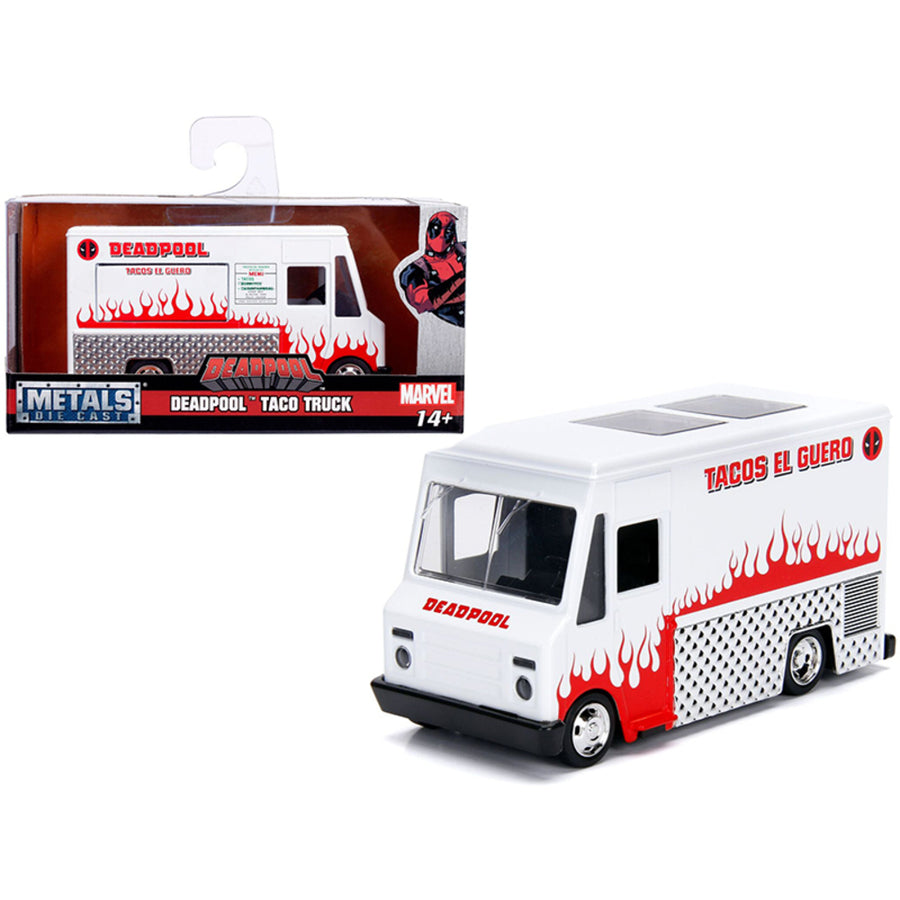 Deadpool Taco Truck White Marvel Series 1/32 Diecast Model By Jada 99800