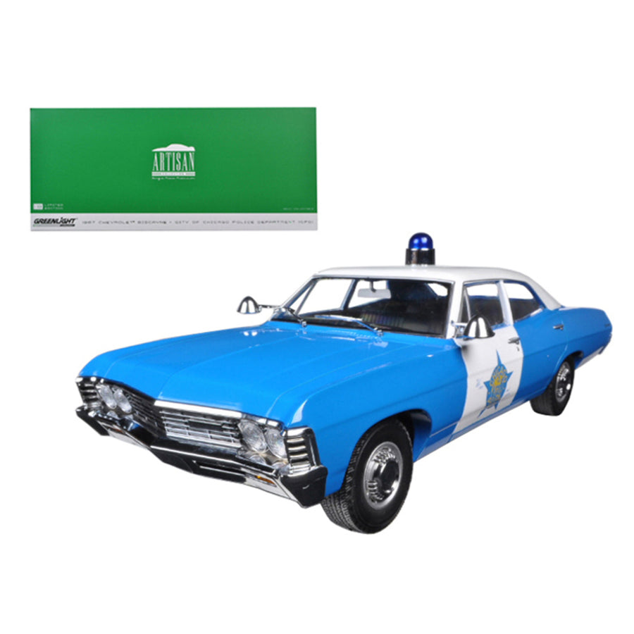 1967 Chevrolet Biscayne City Of Chicago Police Department (cpd) 1/18 Diecast Model Car By Greenlight 19009