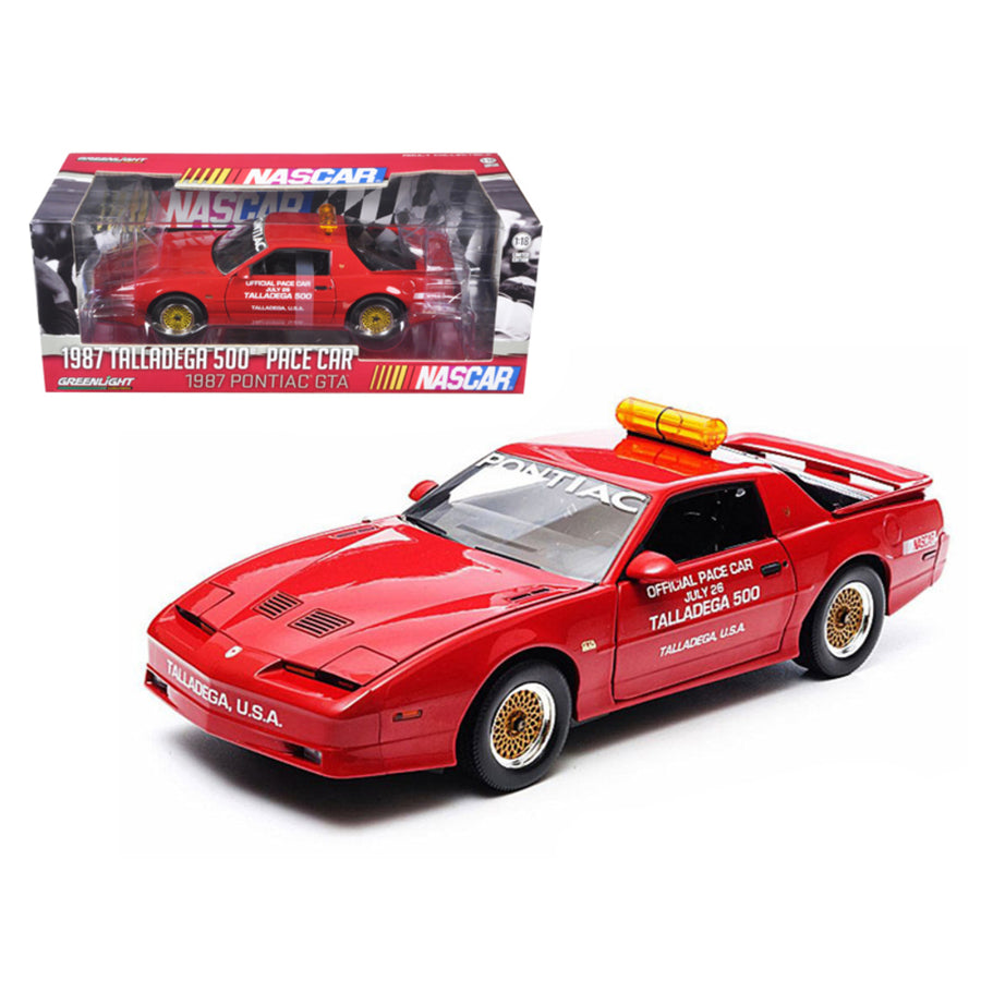 1987 Pontiac Firebird Trans Am Gta Talladega 500 Pace Car Nascar 1/18 Diecast Model Car By Greenlight 12859