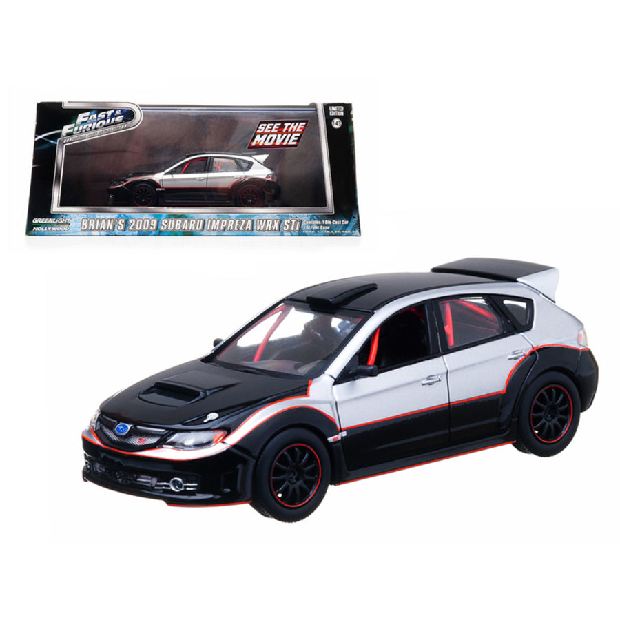 Brians 2009 Subaru Impreza Wrx Sti The Fast And The Furious Movie (2009) 1/43 Diecast Car Model By Greenlight Gl86220