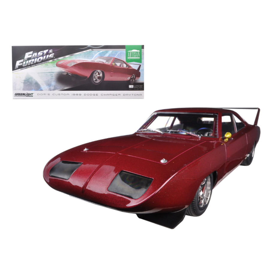 1969 Doms Dodge Charger Daytona Custom From Fast & Furious 6 Movie (2013) 1/18 Diecast Model Car By Greenlight 19003