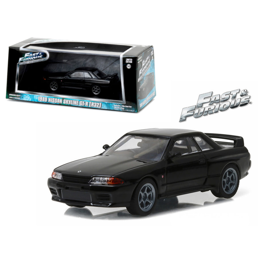 1989 Nissan Skyline Gt-r (r32) Fast And Furious Fast 7 Movie (2015) 1/43 Diecast Model Car By Greenlight 86229