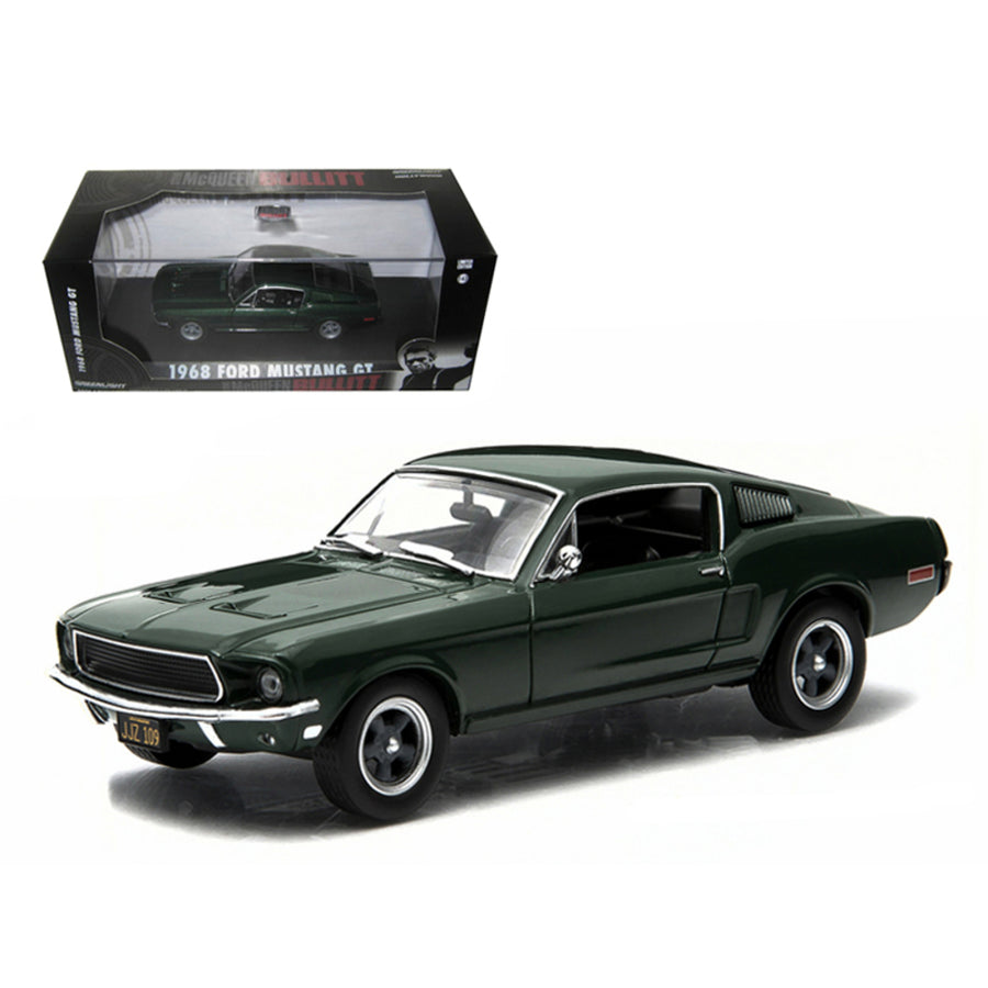 1968 Ford Mustang Gt Fastback Green (steve Mcqueen) Bullitt (1968) Movie 1/43 Diecast Model Car By Greenlight 86431
