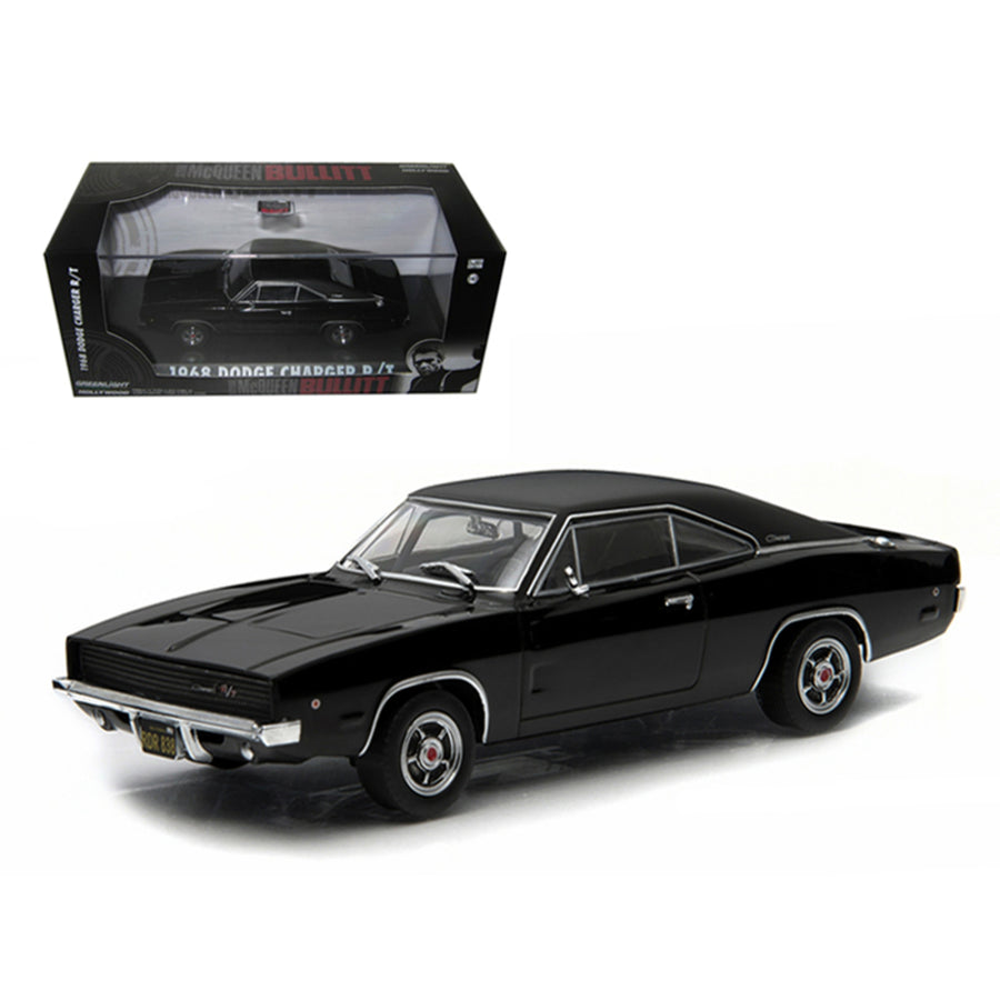 1968 Dodge Charger Black R/t Steve Mcqueen Bullitt Movie (1968) 1/43 Diecast Model Car By Greenlight 86432