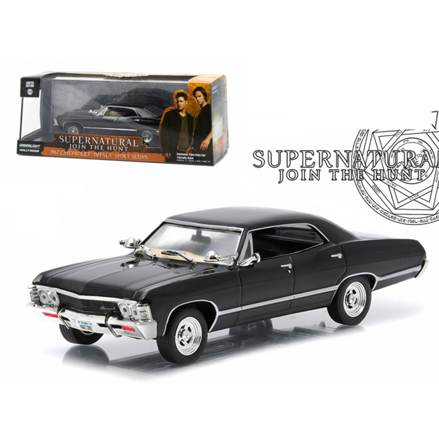 1967 Chevrolet Impala Sports Sedan Supernatural (tv Series 2005) 1/43 Diecast Model Car By Greenlight 86441
