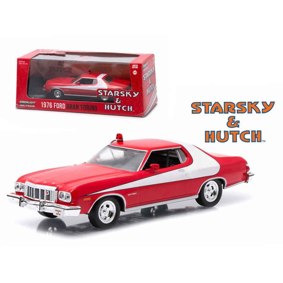 1976 Ford Gran Torino Red Starsky And Hutch (1975-1979) Tv Series 1/43 Diecast Model Car By Greenlight 86442