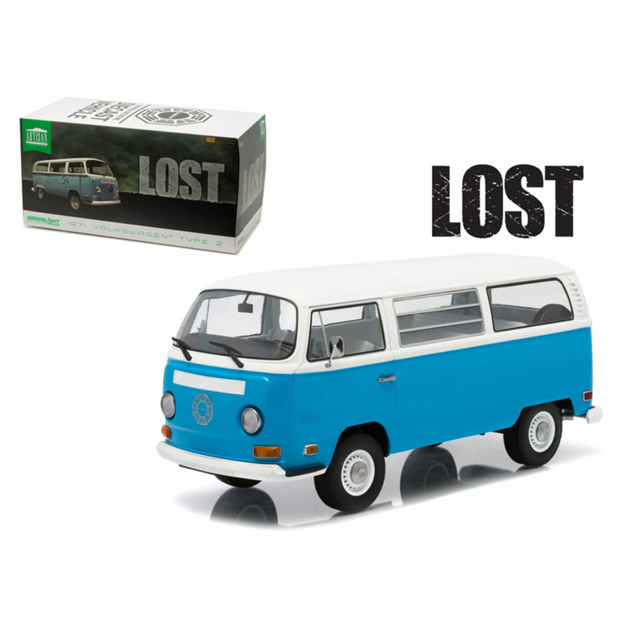 1971 Volkswagen Type 2 Bus (t2b) Lost Tv Series (2004-2010) 1/18 Diecast Model By Greenlight 19011
