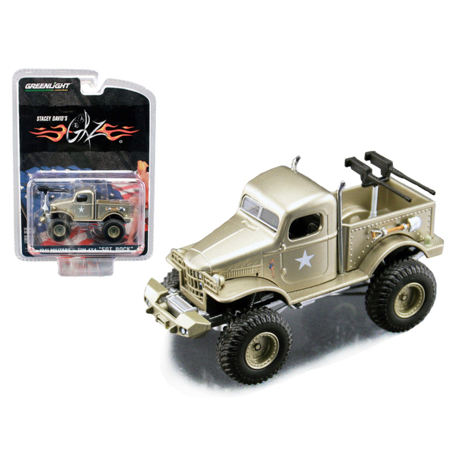 Stacey Davids Sargeant Rock 1941 Military Dodge 1/2 Ton 4x4 Pick Up Truck 1/64 Diecast Model By Acme/ Greenlight 51013