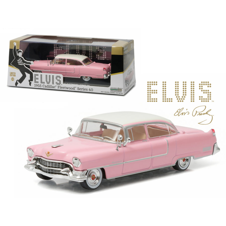 Elvis Presley 1955 Cadillac Fleetwood Series 60 Pink Cadillac (1935-1977) 1/43 Diecast Model Car By Greenlight 86491