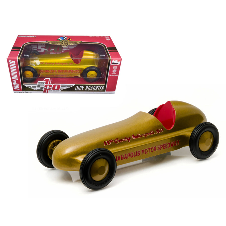 Vintage Indy Roadster 100th Running Of The Indianapolis 500 Special Gold Edition Hobby Exclusive 1/24 Diecast Model Car By Greenlight 18230