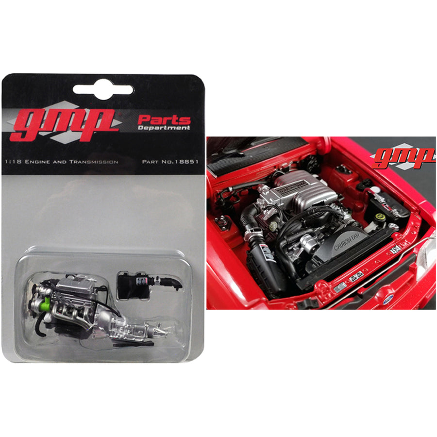 Ford 5.0 Engine And Transmission Replica From 1992 Ford Mustang Lx 1/18 Model By Gmp 18851
