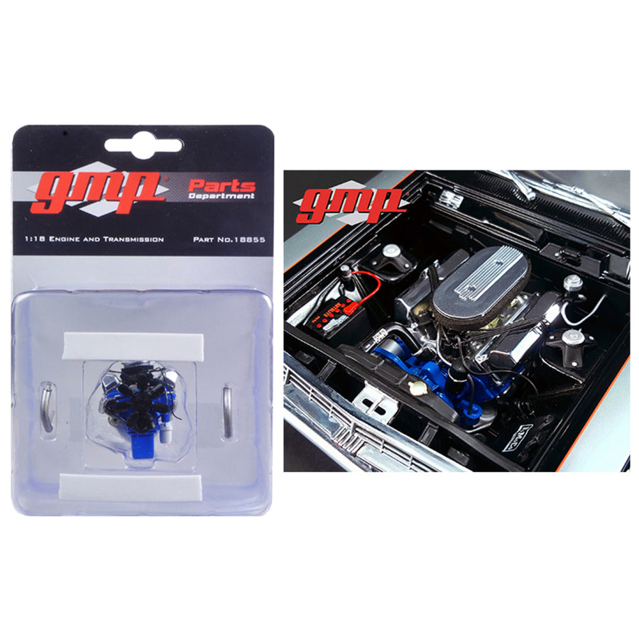 Engine And Transmission Replica Hubert Platt Georgia Shaker 1967 Ford Fairlane 427r 1/18 Model By Gmp 18855