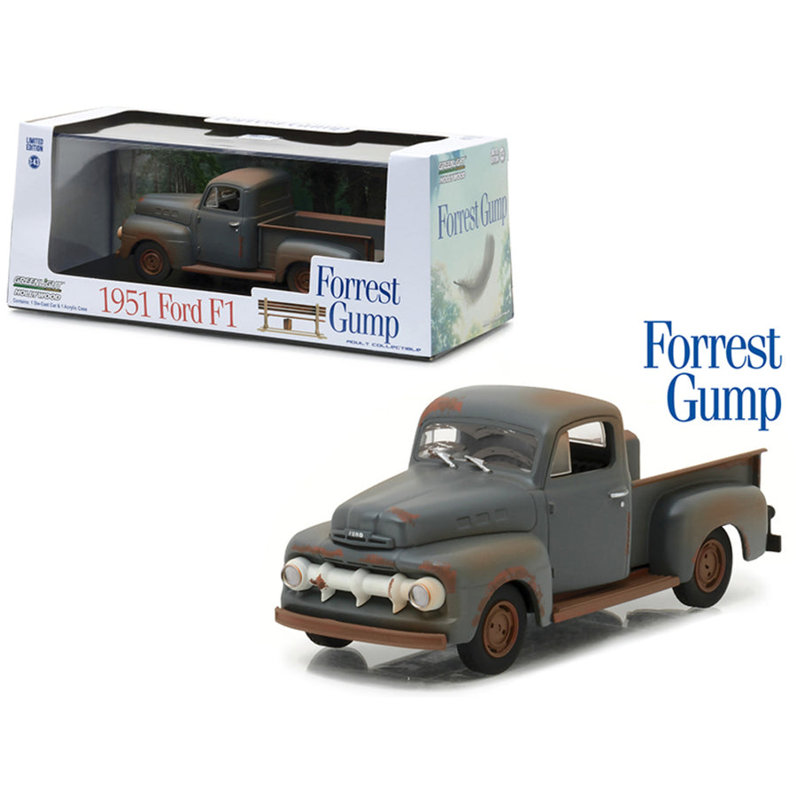 1951 Ford F-1 Pickup Truck (run Forest, Run) Forest Gump (1994) Movie 1/43 Diecast Model Car By Greenlight 86514