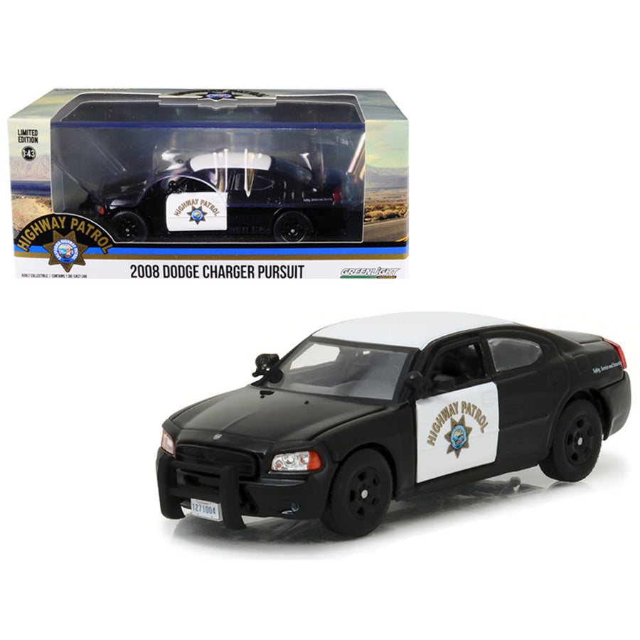 2008 Dodge Charger Police Interceptor Car California Highway Patrol (chp) 1/43 Diecast Model Car By Greenlight 86087