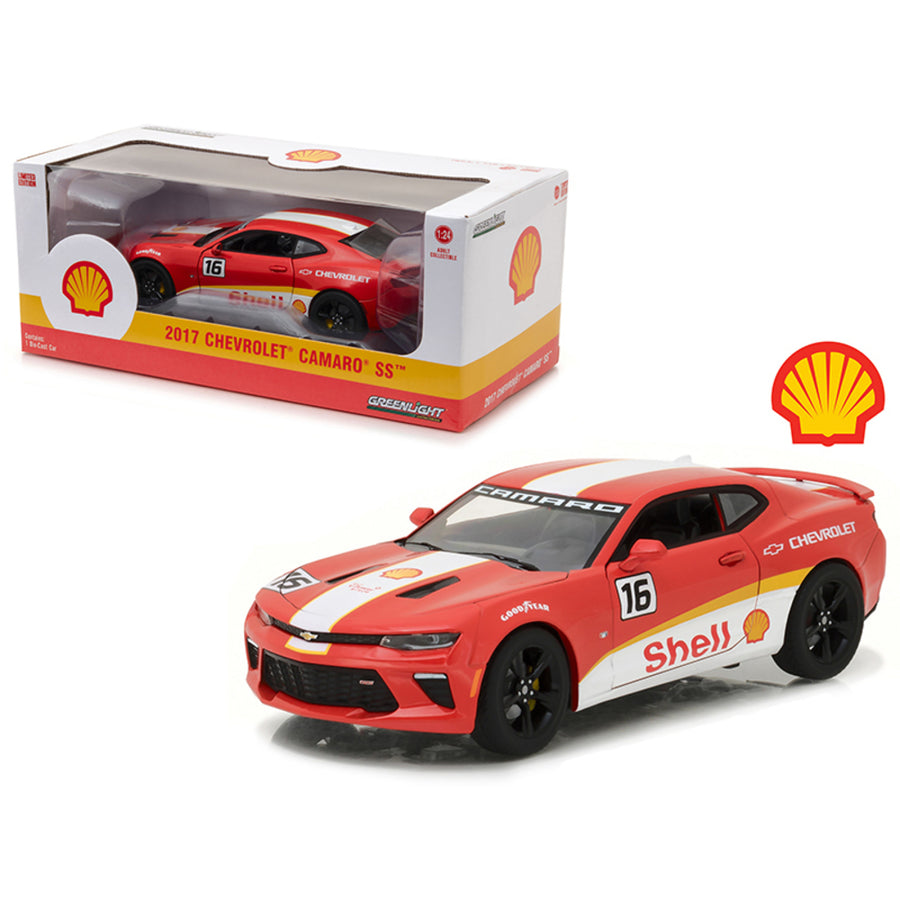 2017 Chevrolet Camaro Ss Shell Oil Racing 1/24 Diecast Model Car By Greenlight 18239
