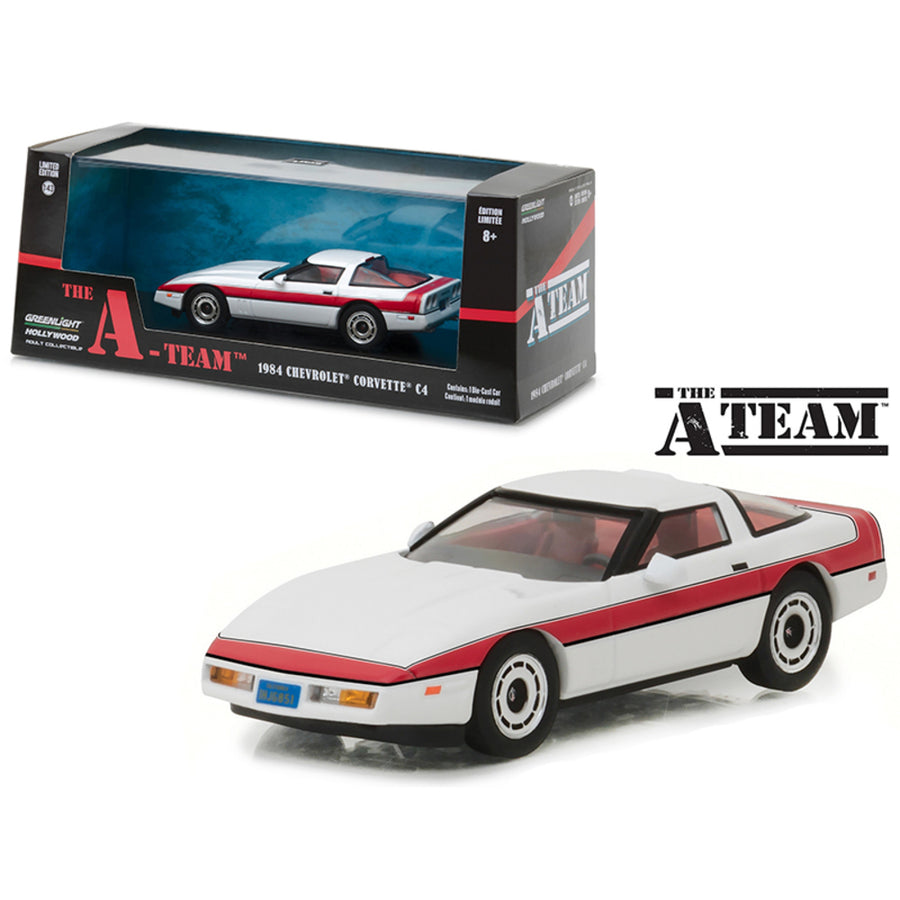 1984 Chevrolet Corvette C4 The A Team 1983-1987 Tv Series 1/43 Diecast Model Car By Greenlight 86517