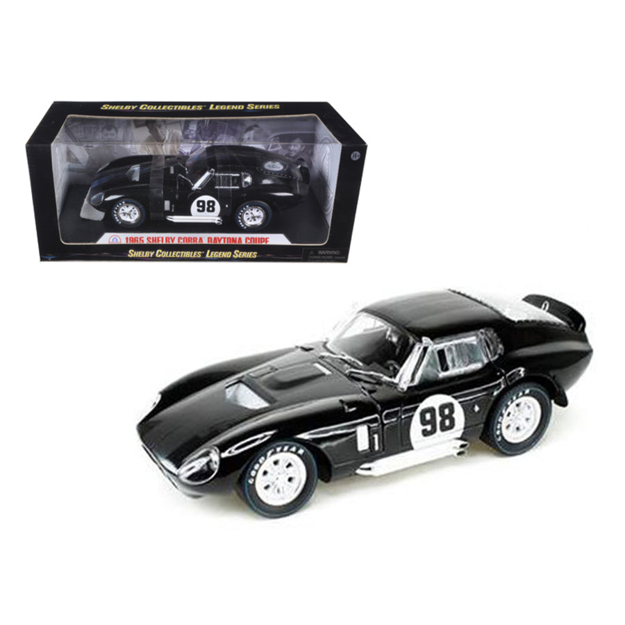 1965 Shelby Cobra Daytona Black #98 1/18 Diecast Car Model By Shelby Collectibles Sc148