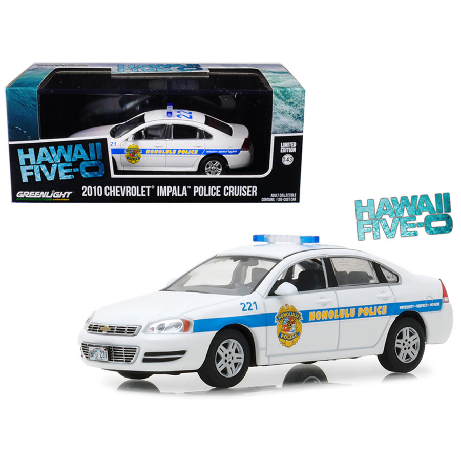 2010 Chevrolet Impala Honolulu Police Cruiser From Hawaii Five-0 2010 Tv Series 1/43 Diecast Model Car By Greenlight 86518