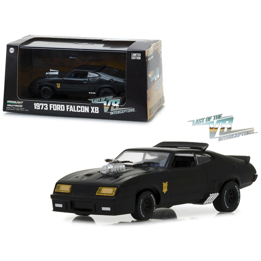 1973 Ford Falcon Xb Black Last Of The V8 Interceptors (1979) Movie 1/43 Diecast Model Car  By Greenlight 86522