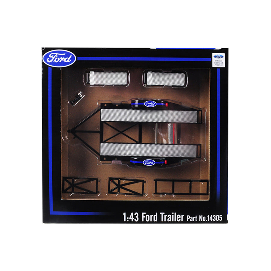 Tandem Car Trailer With Tire Rack Ford For 1/43 Scale Model Cars By Gmp 14305