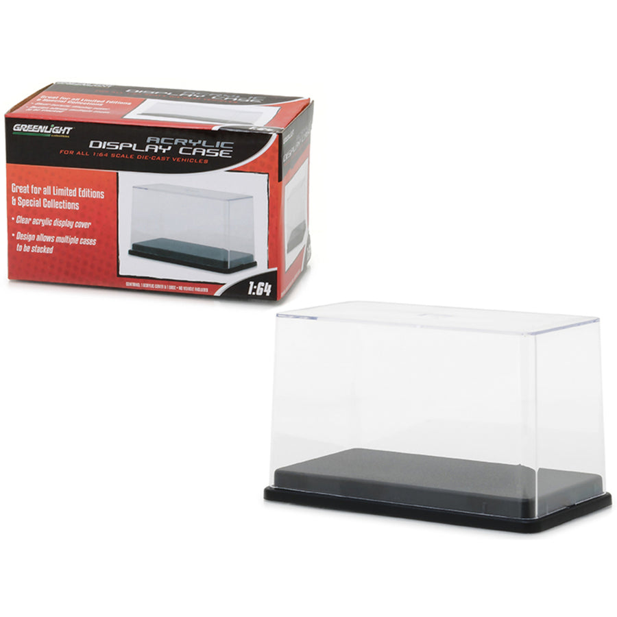 Acrylic Display Show Case With Plastic Base For 1/64 Scale Model Cars By Greenlight 55025