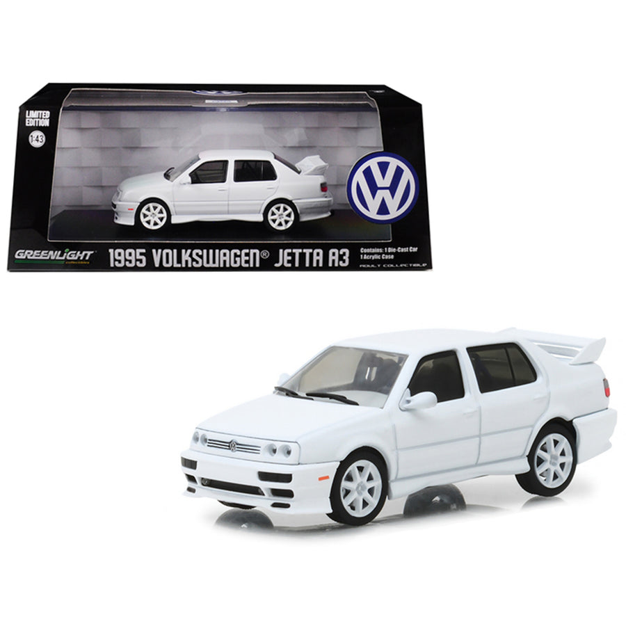 1995 Volkswagen Jetta A3 White 1/43 Diecast Model Car By Greenlight 86322