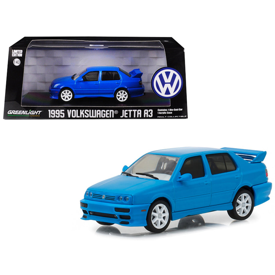1995 Volkswagen Jetta A3 Blue 1/43 Diecast Model Car By Greenlight 86323