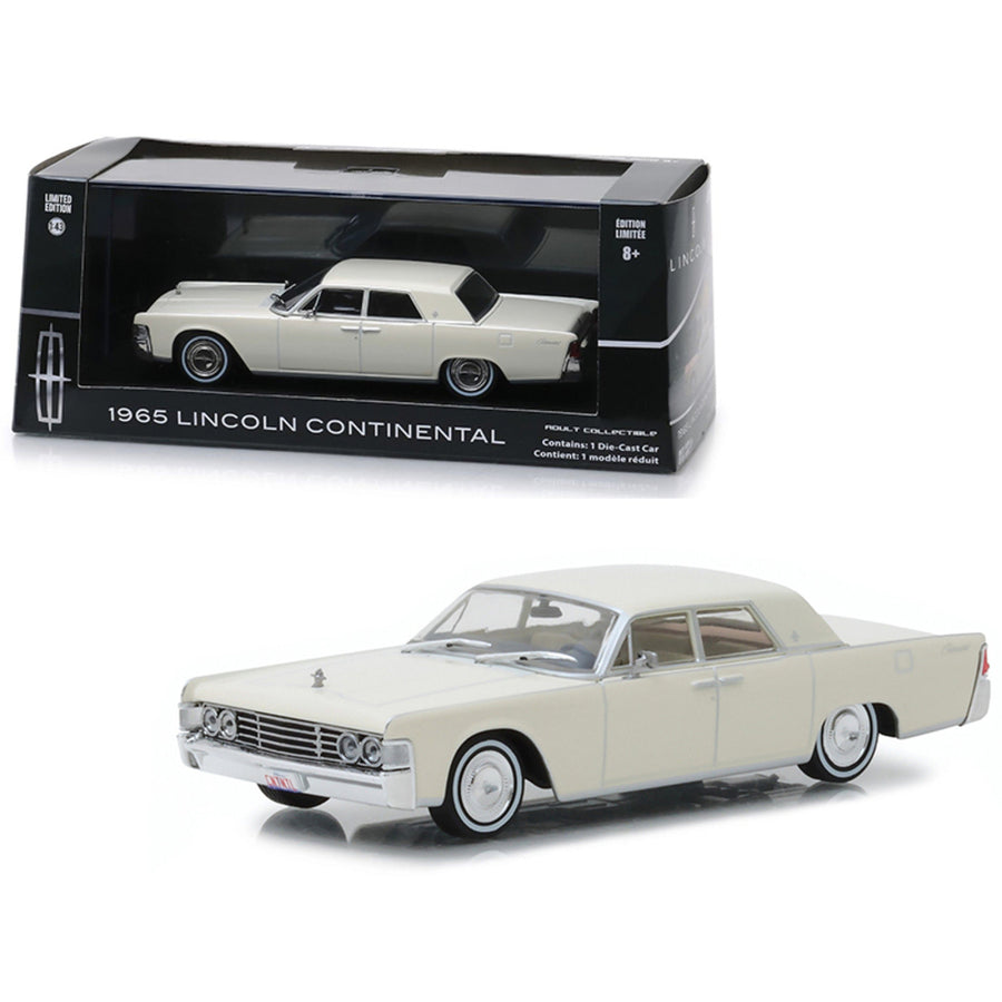 1965 Lincoln Continental Wimbledon White 1/43 Diecast Model Car By Greenlight 86328